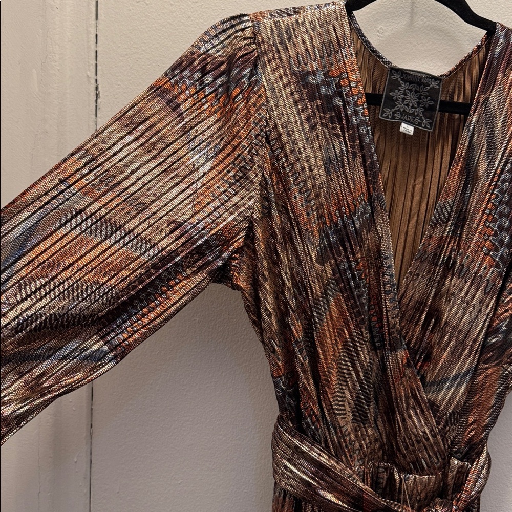 Johnny Was Metallic Dress - Picture 3 of 4